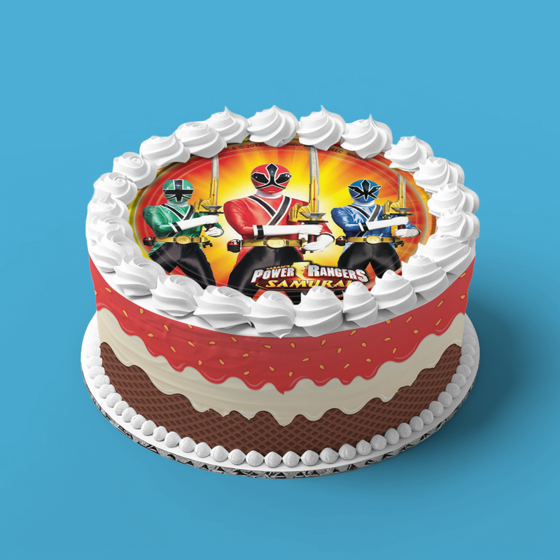Power Rangers Runde Tortenaufleger