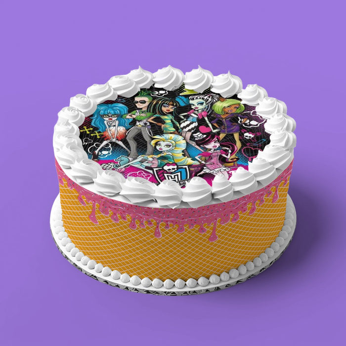 Monster High Runde Tortenaufleger