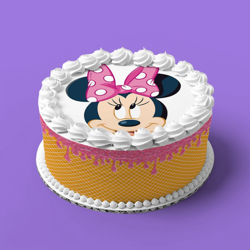 Minnie Mouse Runde Tortenaufleger