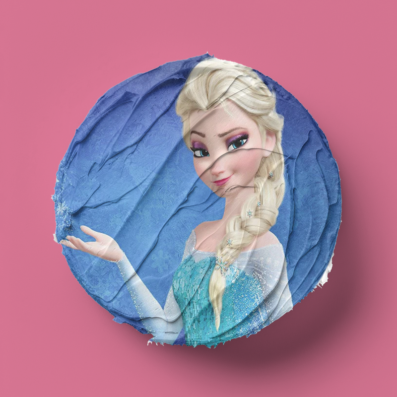 Frozen, Elsa, Eiskönigin Thema Runde Tortenaufleger