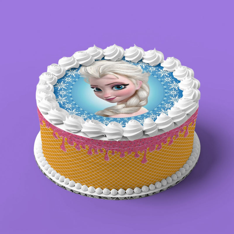 Frozen, Elsa Figüren, Eiskönigin Runde Tortenaufleger