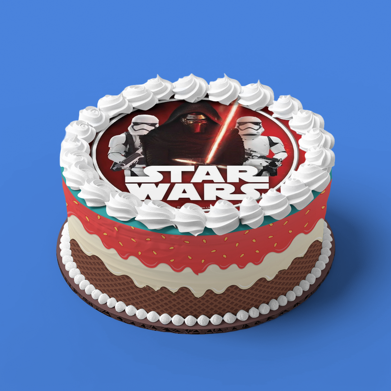 Star Wars Runde Tortenaufleger