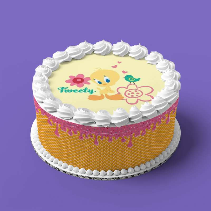 Tweety Runde Tortenaufleger