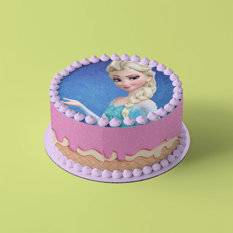 Frozen, Elsa, Eiskönigin Thema Runde Tortenaufleger