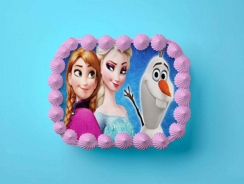 Anna, Olaf, Elsa, Eiskönigin Tortenaufleger