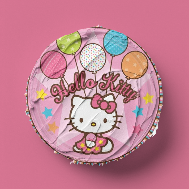 Hello Kitty Runde Tortenaufleger