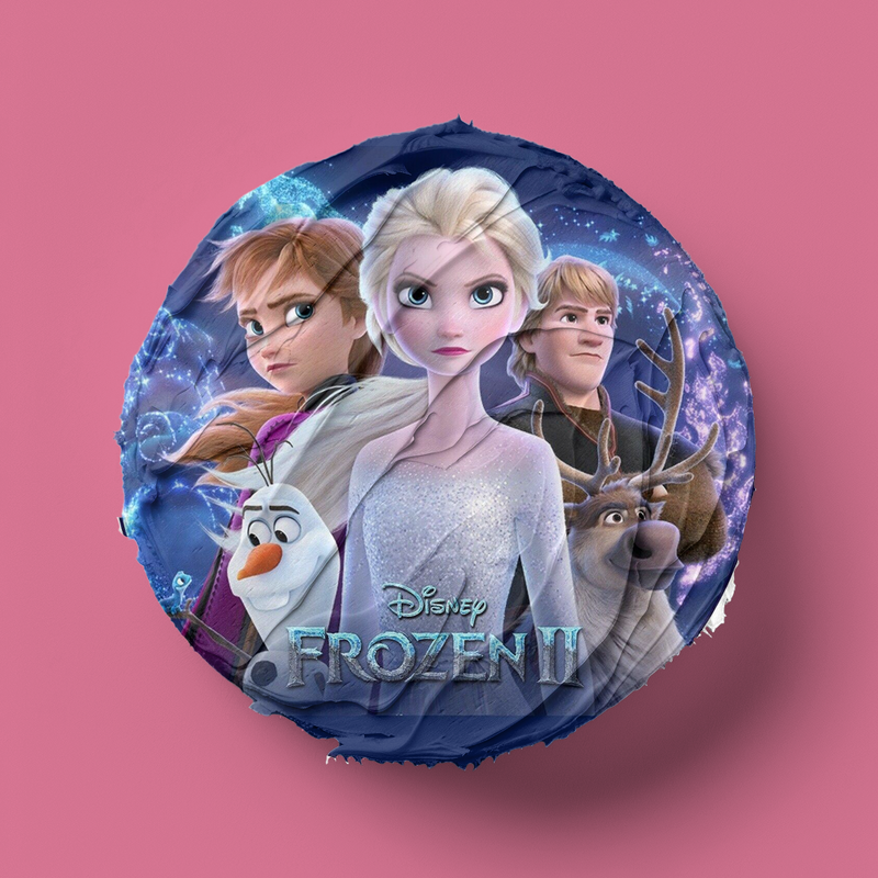 Frozen II - Eiskönigin Tortenaufleger, Rund