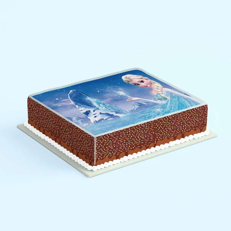 Frozen, Elsa, Eiskönigin Tortenaufleger, Rechteckig