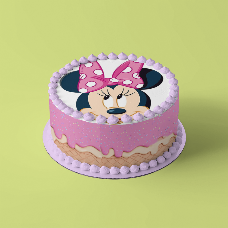 Minnie Mouse Runde Tortenaufleger