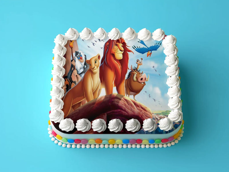 Leeuwenkoning taarttopper, rechthoekig