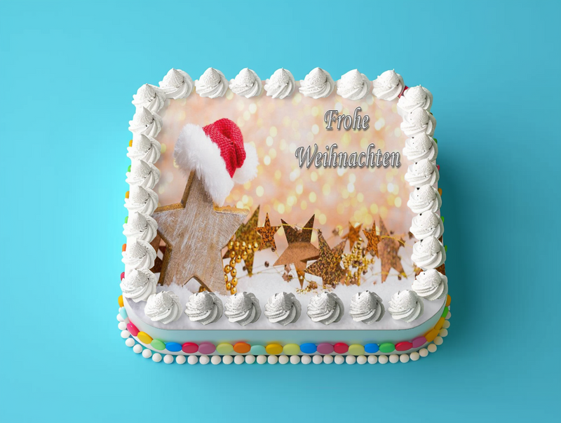 Weihnachten Tortenaufleger