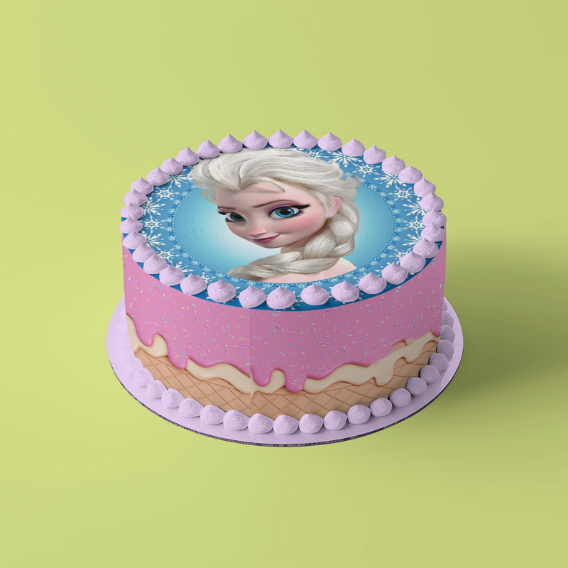 Frozen, Elsa Figüren, Eiskönigin Runde Tortenaufleger