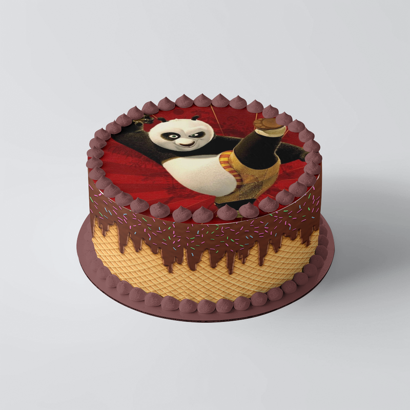 Kung Fu Panda Runde Tortenaufleger