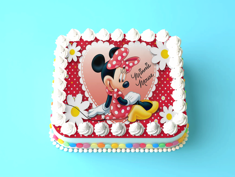 Minnie Mouse Tortenaufleger, Rechteckig