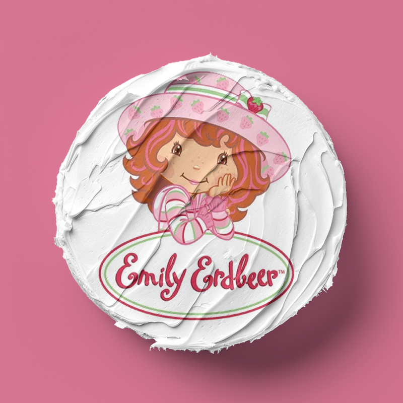 Emily Erdbeer Runde Tortenaufleger