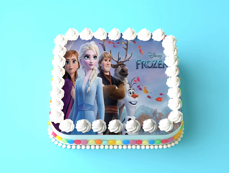 Frozen II, Eiskönigin Tortenaufleger, Rechteckig
