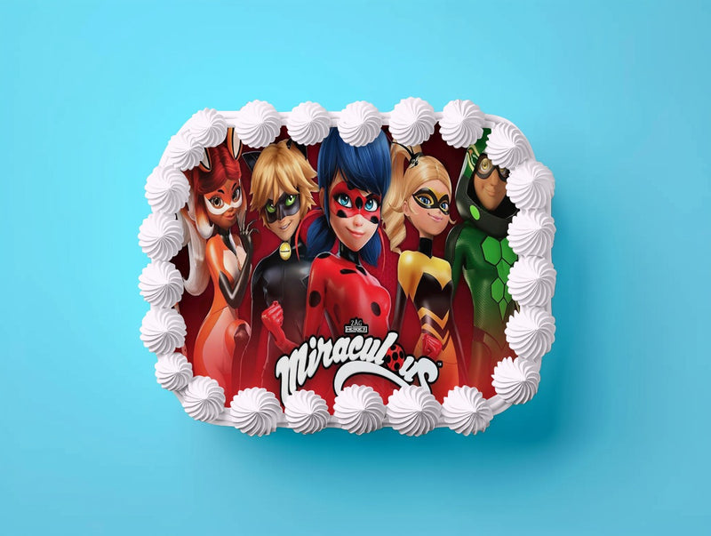 Generique, Ladybug Miraculous Rechteckig Tortenaufleger