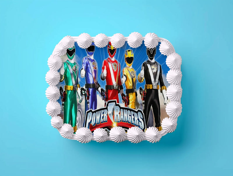 Power Rangers Tortenaufleger, Reckteckig