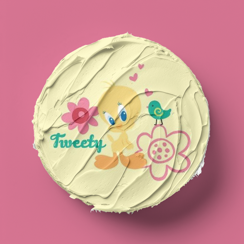 Tweety Runde Tortenaufleger