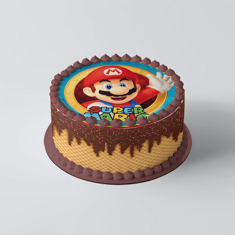 Mario Bros Tortenaufleger, Runde