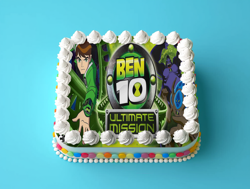 BEN 10 Tortenaufleger, Rechteckig