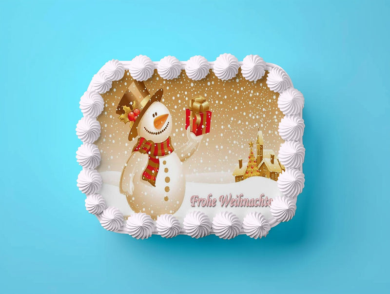 Weihnachten Thema Tortenaufleger