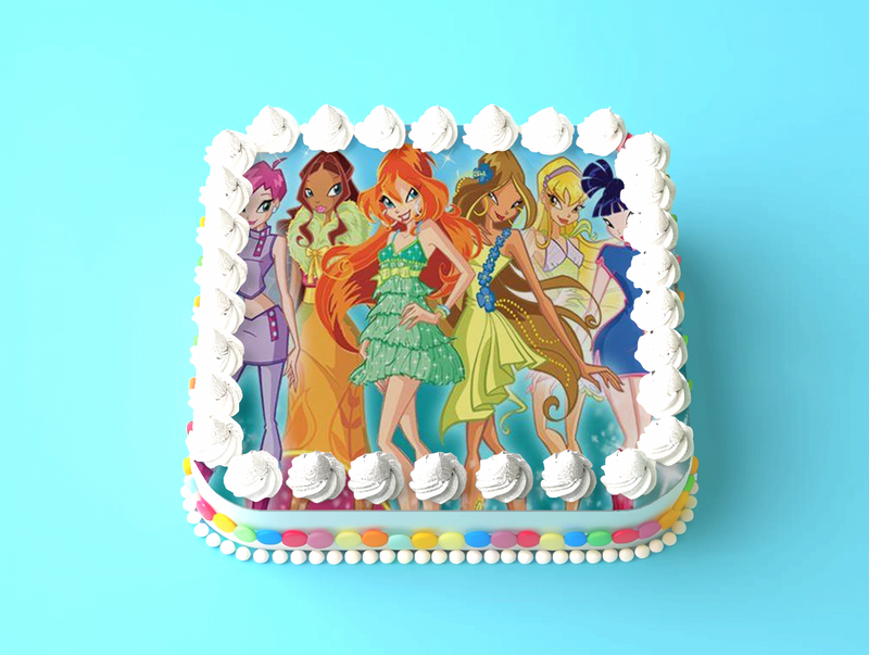 Winx Club Tortenaufleger, Rechteckig