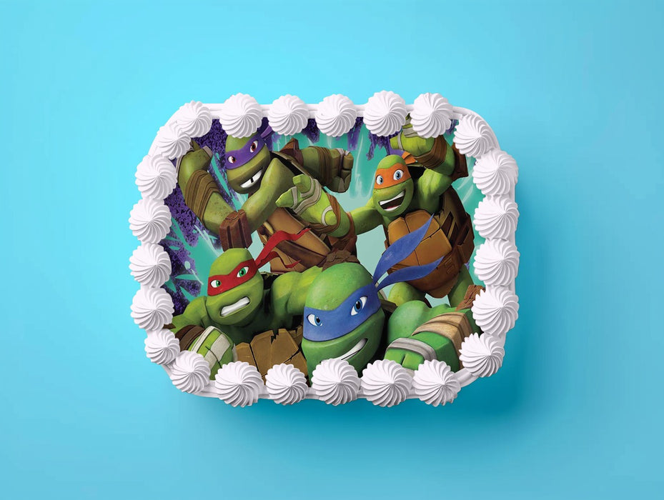 Ninja Turtles Tortenaufleger, Rechteckig
