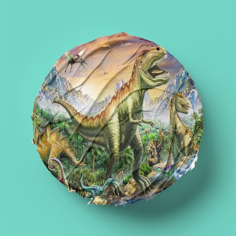Dinosaurs Tortenaufleger, Rund