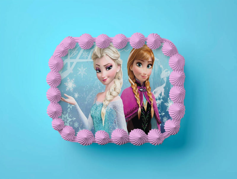 Elsa, Anna, Eiskönigin Tortenaufleger, Rechteckig