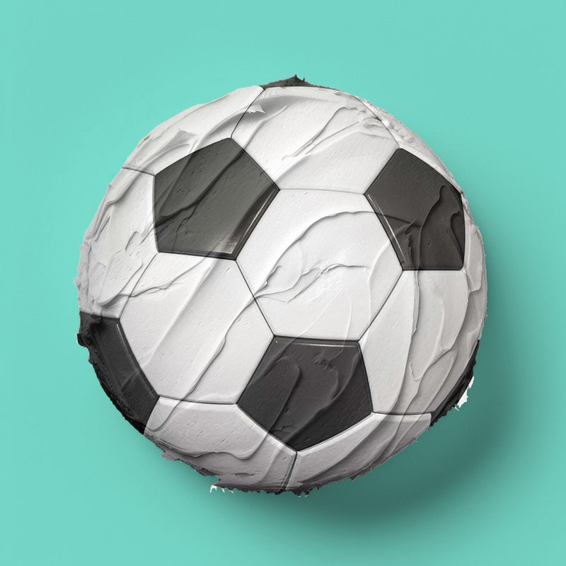Fußball Thema-4 Runde Tortenaufleger