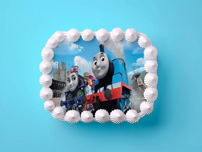 Thomas ve arkadaşları kek kabı, dikdörtgen