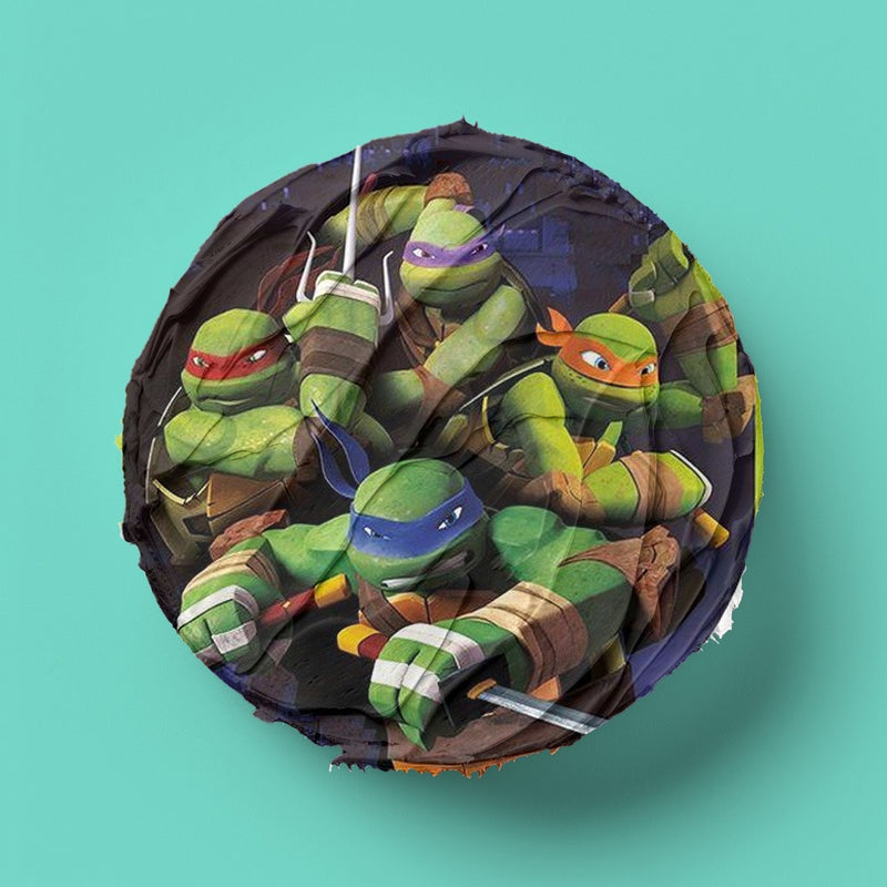 Ninja Turtles Runde Tortenaufleger