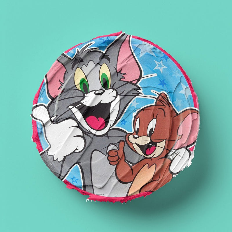 Tom und Jerry Runde Tortenaufleger