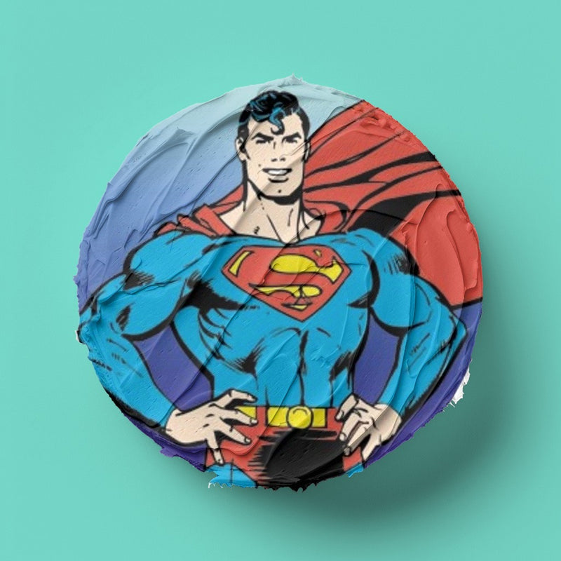 Superman Runde Tortenaufleger