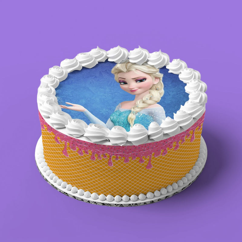 Frozen, Elsa, Eiskönigin Thema Runde Tortenaufleger