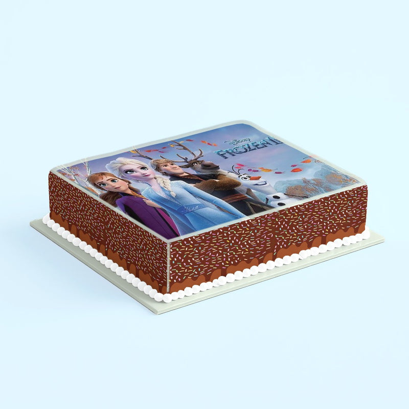 Frozen II, Eiskönigin Tortenaufleger, Rechteckig