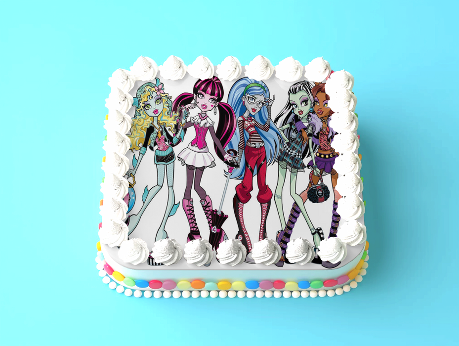 Monster High Tortenaufleger, Rechteckig