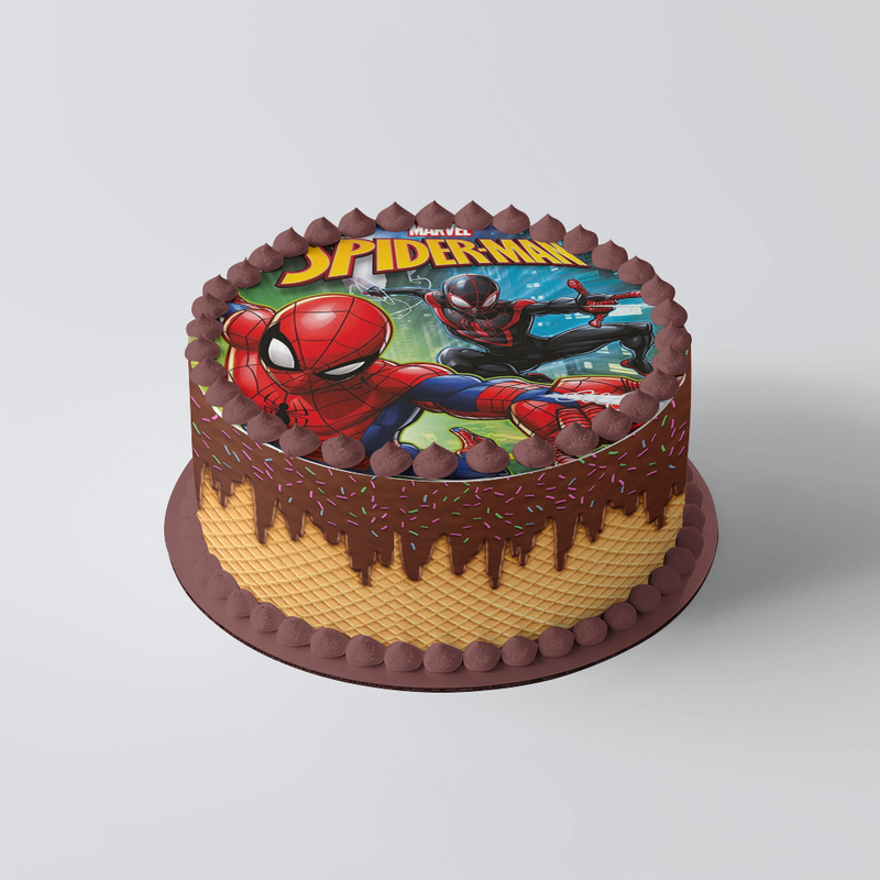Spiderman Ronde Taart Toppers