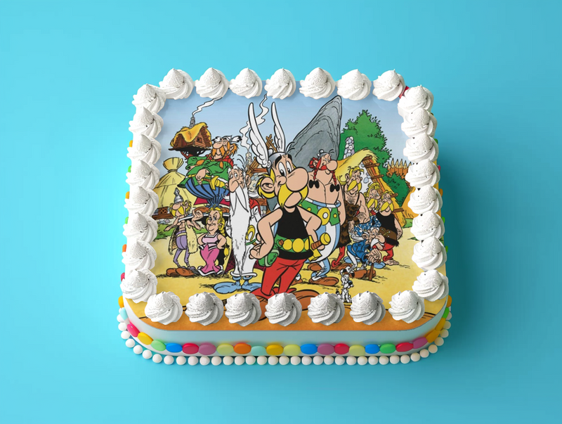 Asterix, Oberix Tortenaufleger, Rechteckig
