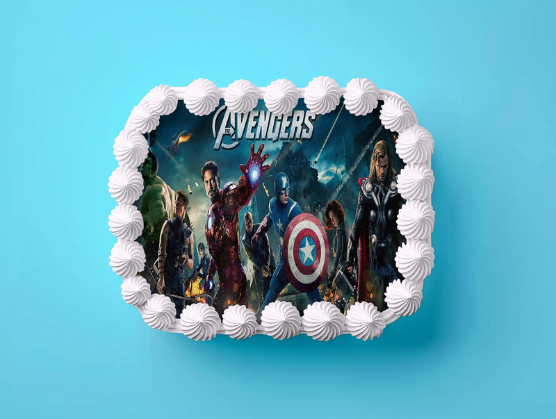 Avengers Tortenaufleger, Rechteckig