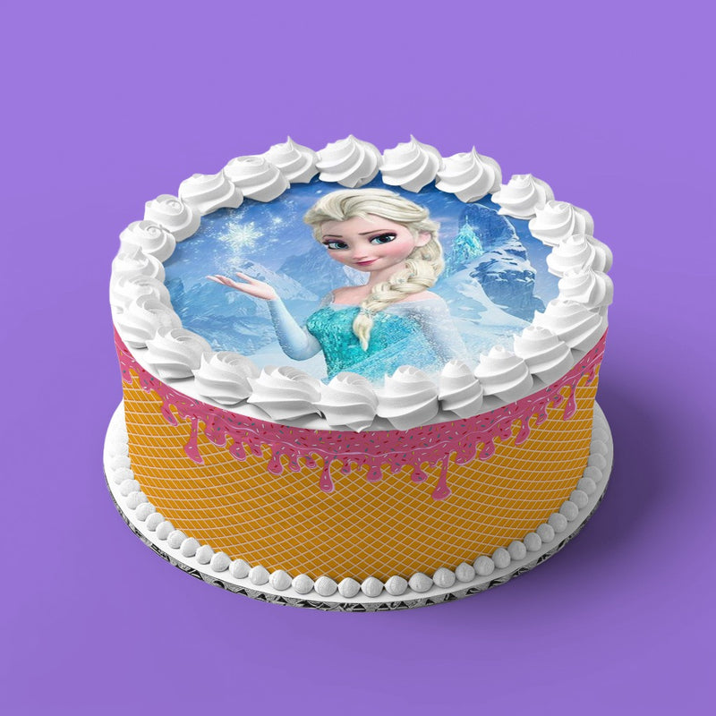Frozen, Elsa Runde Tortenaufleger