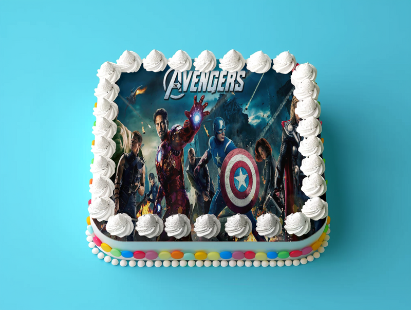 Avengers Tortenaufleger, Rechteckig