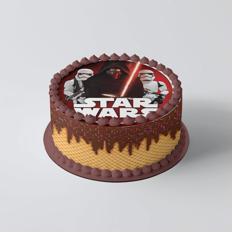 Star Wars Runde Tortenaufleger