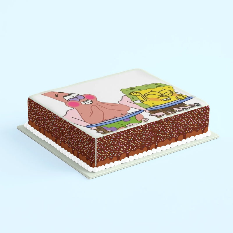 Spongebob Tortenaufleger, Rechteckig