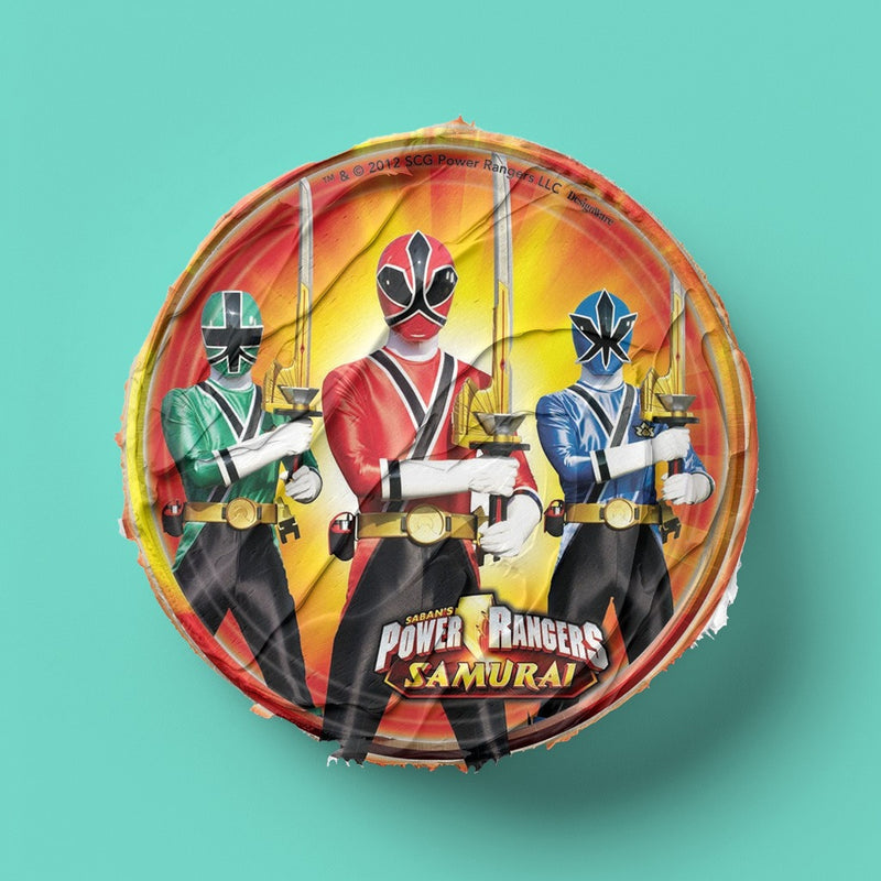 Power Rangers Runde Tortenaufleger