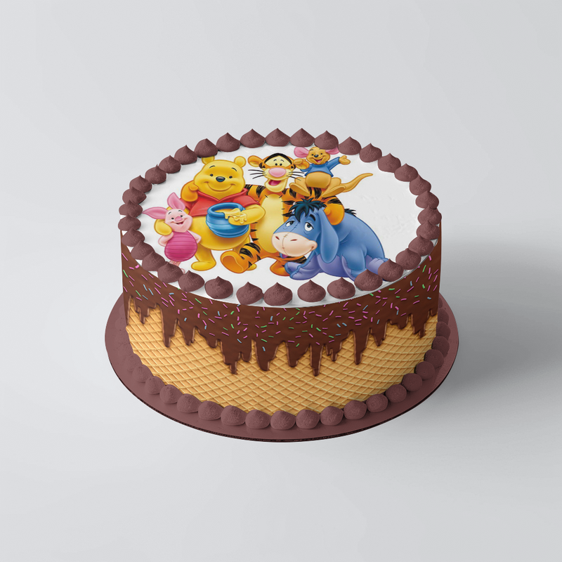 Winnie Puuh Runde Tortenaufleger