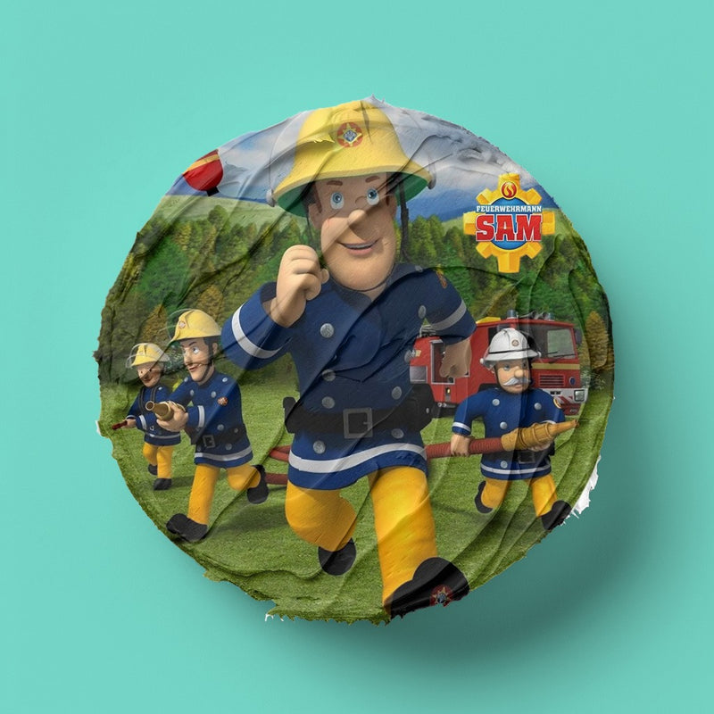 Feuerwehrmann Sam Runde Tortenaufleger