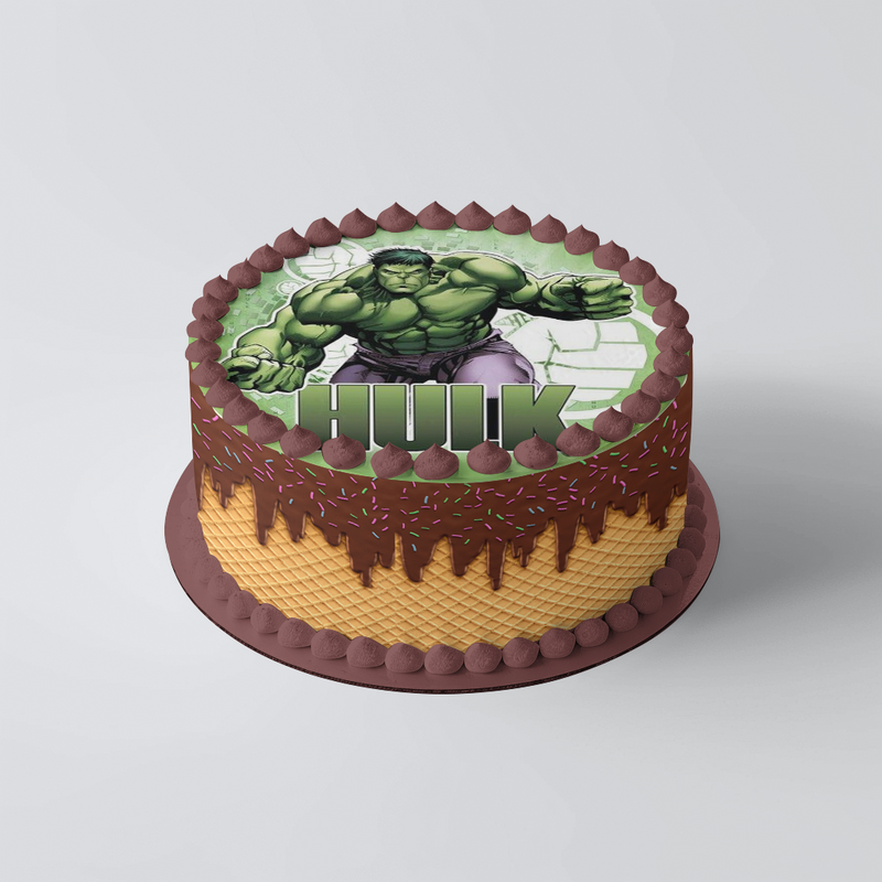 Hulk Runde Tortenaufleger