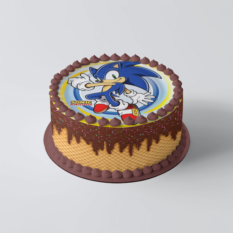 Sonic Runde Tortenaufleger